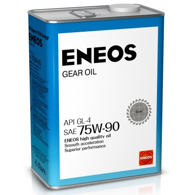 ENEOS масло трансмиссионное GEAR GL-4 75W90 4л ENEOS масло трансмиссионное GEAR GL-4 75W90 4л